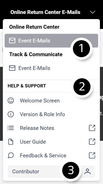 Content Builder Top Menu